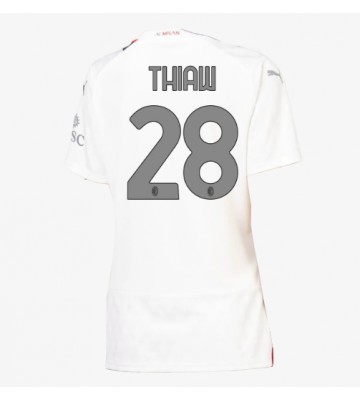 AC Milan Malick Thiaw #28 Venkovní Dres pro Dámy 2023-24 Krátkým Rukávem