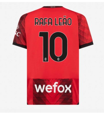 AC Milan Rafael Leao #10 Domácí Dres 2023-24 Krátkým Rukávem