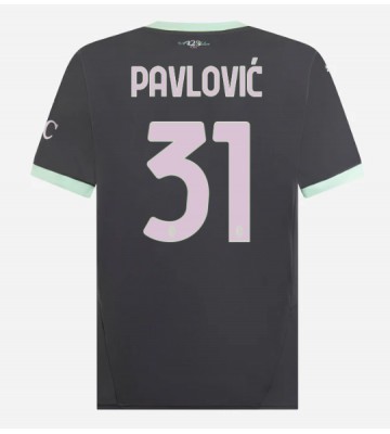 AC Milan Strahinja Pavlovic #31 Alternativní Dres 2024-25 Krátkým Rukávem