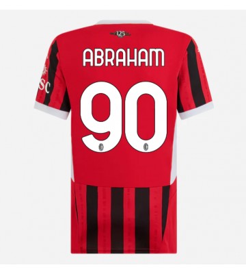 AC Milan Tammy Abraham #90 Domácí Dres pro Dámy 2024-25 Krátkým Rukávem