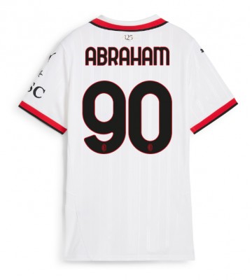 AC Milan Tammy Abraham #90 Venkovní Dres pro Dámy 2024-25 Krátkým Rukávem