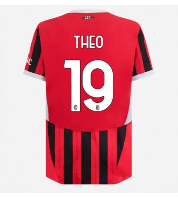 AC Milan Theo Hernandez #19 Domácí Dres 2024-25 Krátkým Rukávem