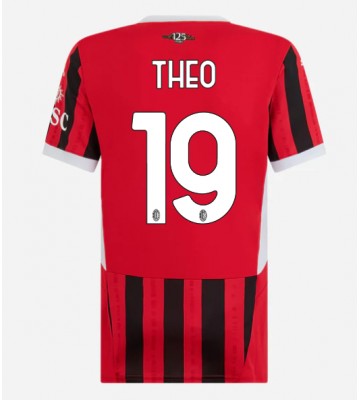 AC Milan Theo Hernandez #19 Domácí Dres pro Dámy 2024-25 Krátkým Rukávem