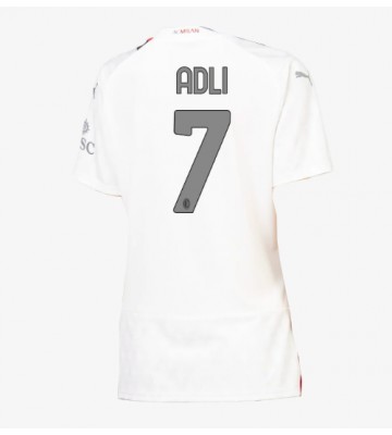 AC Milan Yacine Adli #7 Venkovní Dres pro Dámy 2023-24 Krátkým Rukávem