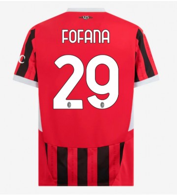 AC Milan Youssouf Fofana #29 Domácí Dres 2024-25 Krátkým Rukávem