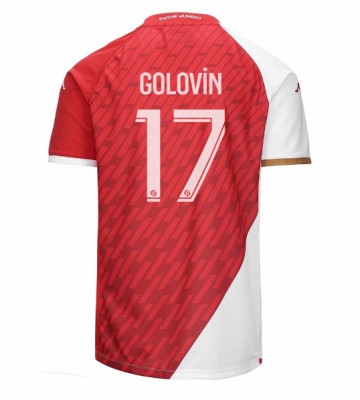 AS Monaco Aleksandr Golovin #17 Domácí Dres 2023-24 Krátkým Rukávem