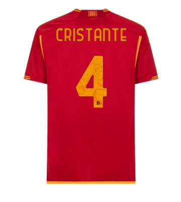 AS Roma Bryan Cristante #4 Domácí Dres 2023-24 Krátkým Rukávem