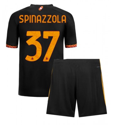 AS Roma Leonardo Spinazzola #37 Alternativní dres komplet pro Děti 2023-24 Krátkým Rukávem (+ Krátké kalhoty)