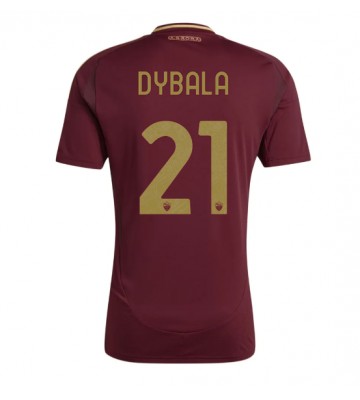 AS Roma Paulo Dybala #21 Domácí Dres 2024-25 Krátkým Rukávem