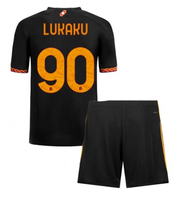 AS Roma Romelu Lukaku #90 Alternativní dres komplet pro Děti 2023-24 Krátkým Rukávem (+ Krátké kalhoty)