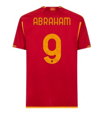 AS Roma Tammy Abraham #9 Domácí Dres 2023-24 Krátkým Rukávem