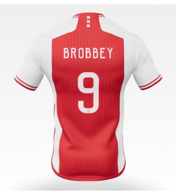 Ajax Brian Brobbey #9 Domácí Dres 2023-24 Krátkým Rukávem