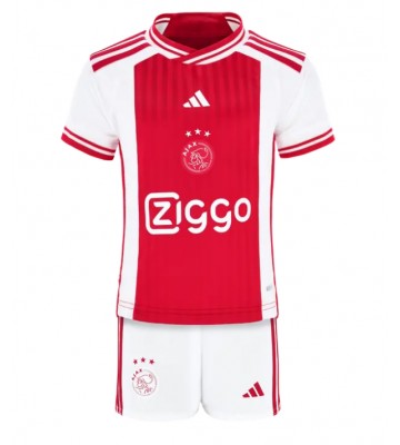 Ajax Domácí dres komplet pro Děti 2023-24 Krátkým Rukávem (+ Krátké kalhoty)