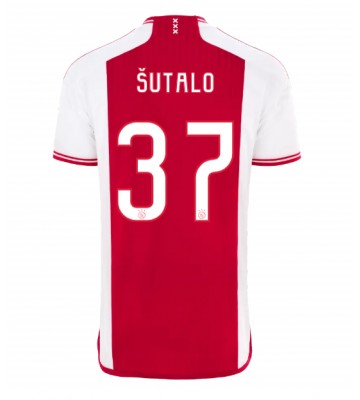 Ajax Josip Sutalo #37 Domácí Dres 2023-24 Krátkým Rukávem