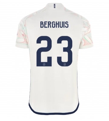 Ajax Steven Berghuis #23 Venkovní Dres 2023-24 Krátkým Rukávem