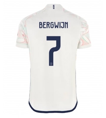 Ajax Steven Bergwijn #7 Venkovní Dres 2023-24 Krátkým Rukávem