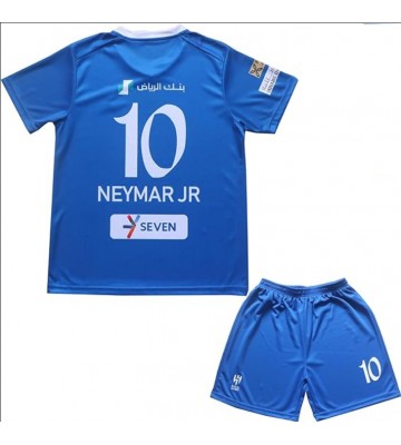 Al-Hilal Neymar Jr #10 Domácí dres komplet pro Děti 2023-24 Krátkým Rukávem (+ Krátké kalhoty)