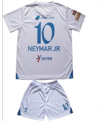 Al-Hilal Neymar Jr #10 Venkovní dres komplet pro Děti 2023-24 Krátkým Rukávem (+ Krátké kalhoty)