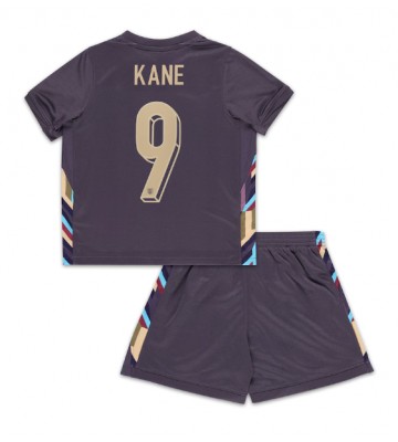 Anglie Harry Kane #9 Venkovní dres komplet pro Děti ME 2024 Krátkým Rukávem (+ Krátké kalhoty)