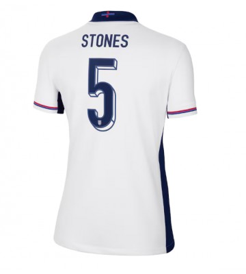 Anglie John Stones #5 Domácí Dres pro Dámy ME 2024 Krátkým Rukávem