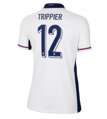 Anglie Kieran Trippier #12 Domácí Dres pro Dámy ME 2024 Krátkým Rukávem