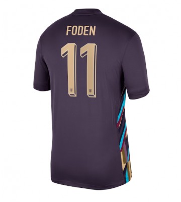 Anglie Phil Foden #11 Venkovní Dres ME 2024 Krátkým Rukávem