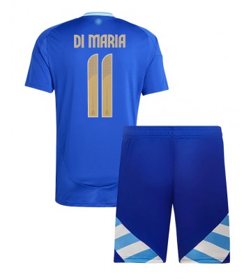 Argentina Angel Di Maria #11 Venkovní dres komplet pro Děti Copa America 2024 Krátkým Rukávem (+ Krátké kalhoty)