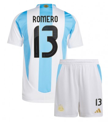 Argentina Cristian Romero #13 Domácí dres komplet pro Děti Copa America 2024 Krátkým Rukávem (+ Krátké kalhoty)