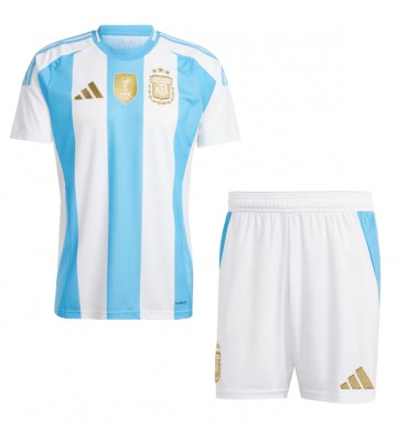 Argentina Domácí dres komplet pro Děti Copa America 2024 Krátkým Rukávem (+ Krátké kalhoty)