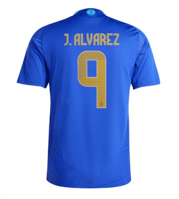 Argentina Julian Alvarez #9 Venkovní Dres Copa America 2024 Krátkým Rukávem