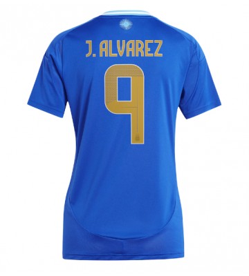 Argentina Julian Alvarez #9 Venkovní Dres pro Dámy Copa America 2024 Krátkým Rukávem