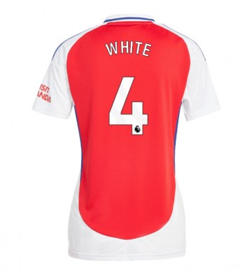 Arsenal Ben White #4 Domácí Dres pro Dámy 2024-25 Krátkým Rukávem