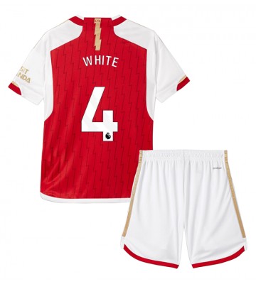 Arsenal Ben White #4 Domácí dres komplet pro Děti 2023-24 Krátkým Rukávem (+ Krátké kalhoty)