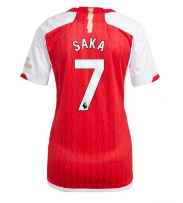 Arsenal Bukayo Saka #7 Domácí Dres pro Dámy 2023-24 Krátkým Rukávem