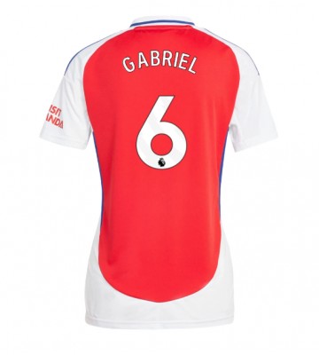 Arsenal Gabriel Magalhaes #6 Domácí Dres pro Dámy 2024-25 Krátkým Rukávem