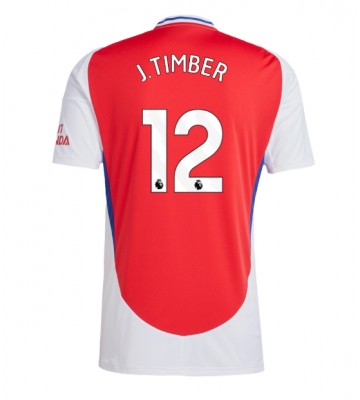 Arsenal Jurrien Timber #12 Domácí Dres 2024-25 Krátkým Rukávem