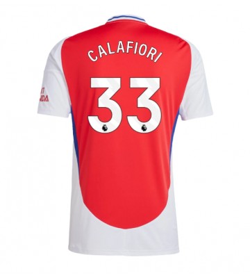 Arsenal Riccardo Calafiori #33 Domácí Dres 2024-25 Krátkým Rukávem