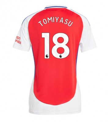 Arsenal Takehiro Tomiyasu #18 Domácí Dres pro Dámy 2024-25 Krátkým Rukávem