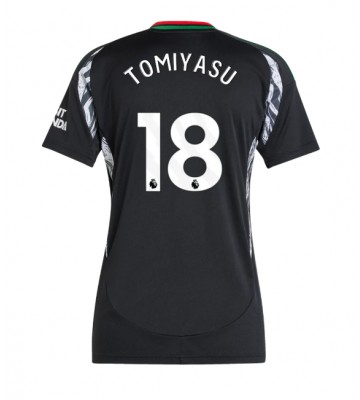 Arsenal Takehiro Tomiyasu #18 Venkovní Dres pro Dámy 2024-25 Krátkým Rukávem