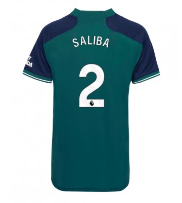 Arsenal William Saliba #2 Alternativní Dres pro Dámy 2023-24 Krátkým Rukávem