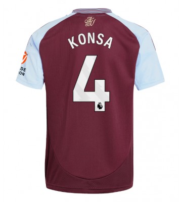 Aston Villa Ezri Konsa #4 Domácí Dres 2024-25 Krátkým Rukávem