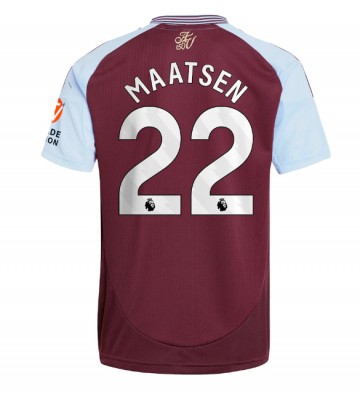 Aston Villa Ian Maatsen #22 Domácí Dres 2024-25 Krátkým Rukávem