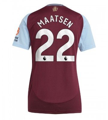 Aston Villa Ian Maatsen #22 Domácí Dres pro Dámy 2024-25 Krátkým Rukávem