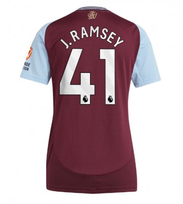 Aston Villa Jacob Ramsey #41 Domácí Dres pro Dámy 2024-25 Krátkým Rukávem