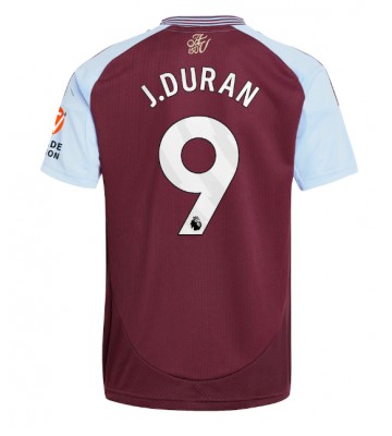 Aston Villa Jhon Duran #9 Domácí Dres 2024-25 Krátkým Rukávem