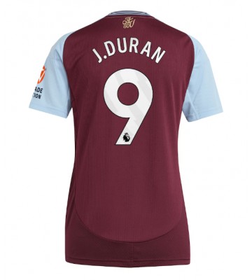 Aston Villa Jhon Duran #9 Domácí Dres pro Dámy 2024-25 Krátkým Rukávem