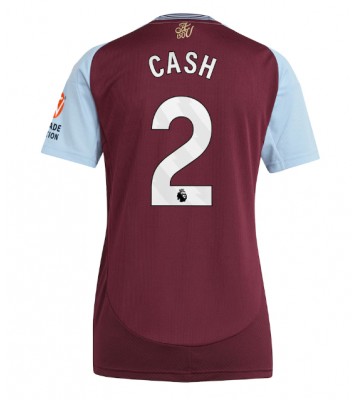 Aston Villa Matty Cash #2 Domácí Dres pro Dámy 2024-25 Krátkým Rukávem