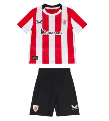 Athletic Bilbao Domácí dres komplet pro Děti 2024-25 Krátkým Rukávem (+ Krátké kalhoty)