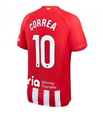 Atletico Madrid Angel Correa #10 Domácí Dres 2023-24 Krátkým Rukávem