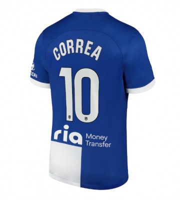 Atletico Madrid Angel Correa #10 Venkovní Dres 2023-24 Krátkým Rukávem